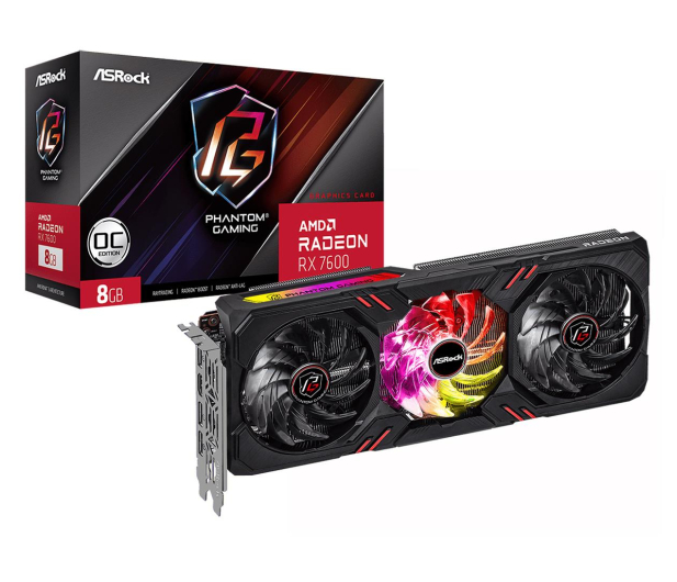 ASRock Radeon RX 7600 Phantom Gaming OC 8G GDDR6 - 1147815 - zdjęcie